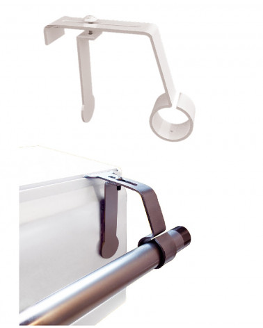 Support de Tringle à rideaux  sans perçage pour coffret volet roulant support tringle rideau pose simple et rapide