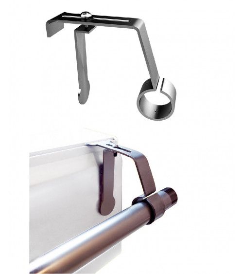 Support de Tringle à rideaux  sans perçage pour coffret volet roulant support tringle rideau pose simple et rapide