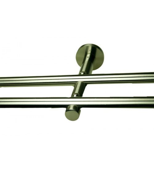 Support mural Double tringle a rideau