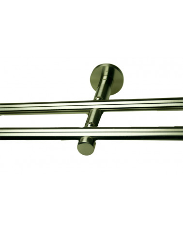 Support mural Double tringle a rideau