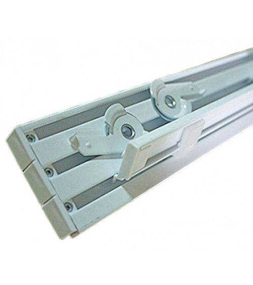 Kit Rail Panneaux Japonais - 2,20 m - 4 Voies - Fixation Plafond/Mur