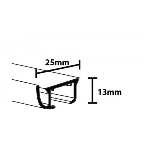 Rail Décorative, Prêt à Poser, Pour Rideau à Galon Fronceur longueur 1 mètre tringle chemin de fer Rail Décorative, Prêt à Poser, Pour Rideau à Galon Fronceur longueur 1 mètre tringle chemin de fer