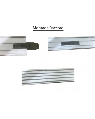 Kit Rail Panneaux Japonais - 2,75 m - 5 Voies - Fixation Plafond/Mur