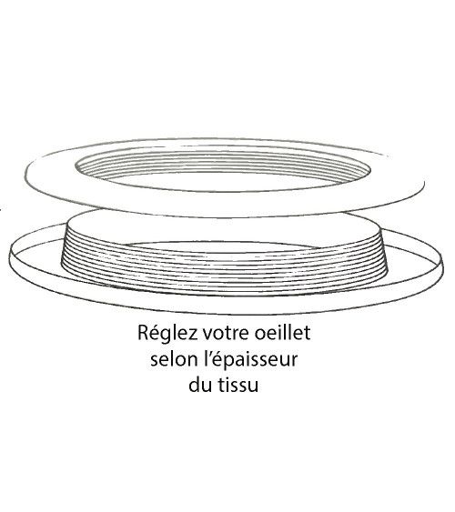 oeillets, clips, décoration, tringles, rideaux, voilage, élégant, chic, métal