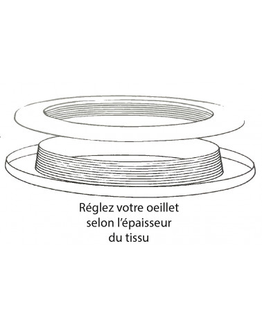 oeillets, clips, décoration, tringles, rideaux, voilage, élégant, chic, métal