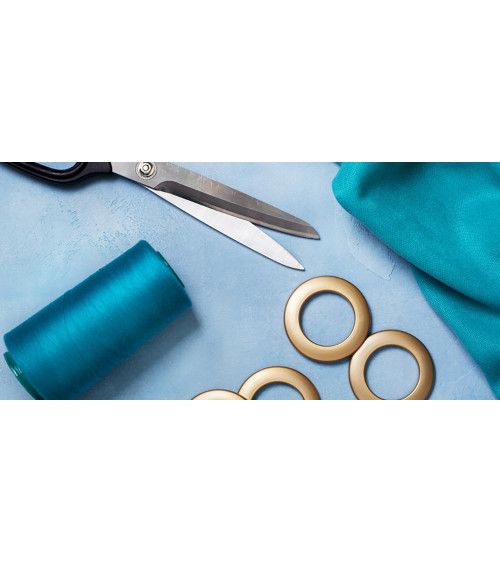 oeillets, clips, décoration, tringles, rideaux, voilage, élégant, chic, métal