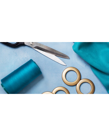 oeillets, clips, décoration, tringles, rideaux, voilage, élégant, chic, métal