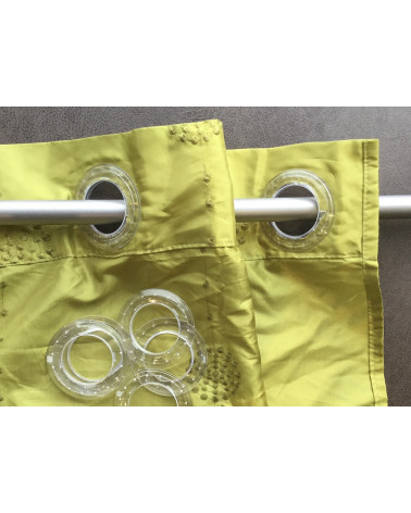 oeillets, clips, décoration, rideaux, voilage, design, transparent