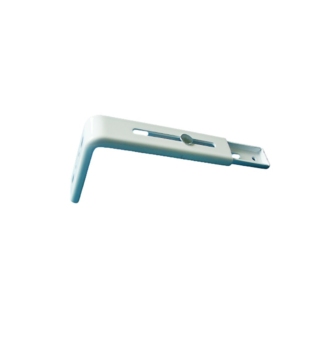 équerre; supports réglables pour tringle rail