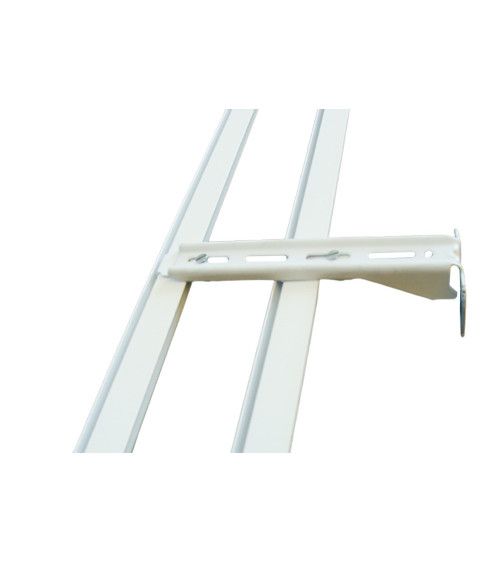 Support de Fixation Murale Double Rail - Équerre Acier L. 16 cm