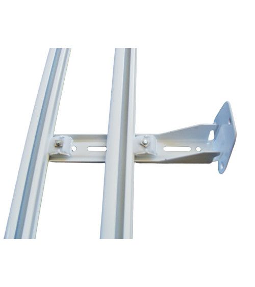 Support de Fixation Murale Double Rail - Équerre Acier L. 16 cm