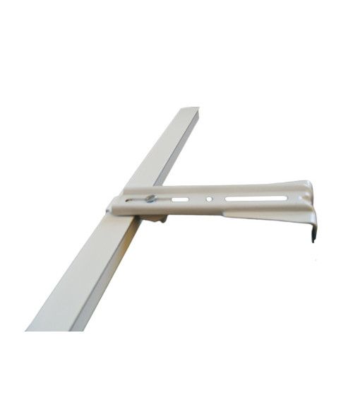 Équerre Murale Laquée - Fixation Rail Simple - Longueur 12,5 cm Équerre Murale Laquée - Fixation Rail Simple - Longueur 12,5 cm
