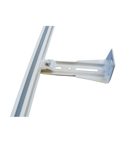 Équerre Murale Laquée - Fixation Rail Simple - Longueur 12,5 cm Équerre Murale Laquée - Fixation Rail Simple - Longueur 12,5 cm