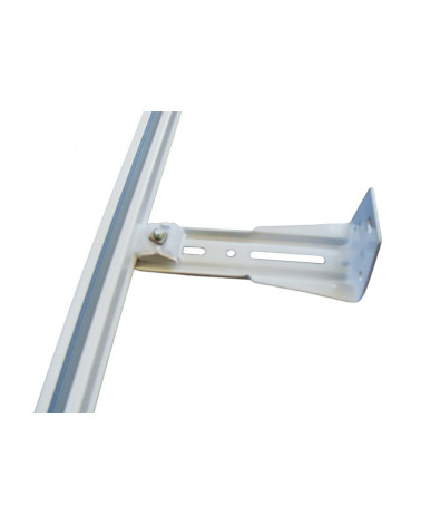 Équerre Murale Laquée - Fixation Rail Simple - Longueur 12,5 cm