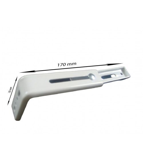 équerre; supports réglables pour tringle rail