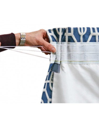 Ruflette Multipoches 75 mm | Plis Automatiques Rapport 2 | Tissus Lour