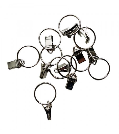 anneaux avec pince pour tout types de  tringle a rideaux