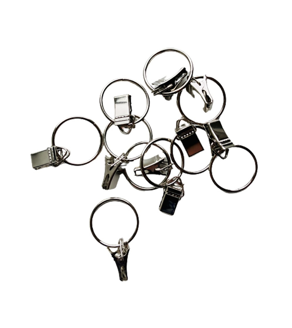anneaux avec pince pour tout types de  tringle a rideaux