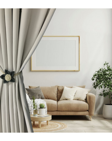 Embrasse Magnétique Corolle - Jute Naturelle Ø70 mm - Cordon Textile