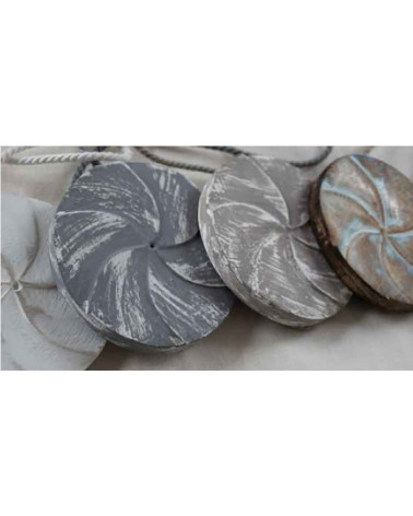 Embrasse Magnétique Rosa - Bois Peint et Cordon Jute - Design Tendance