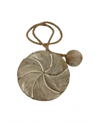 Embrasse Magnétique Rosa - Bois Peint et Cordon Jute - Design Tendance