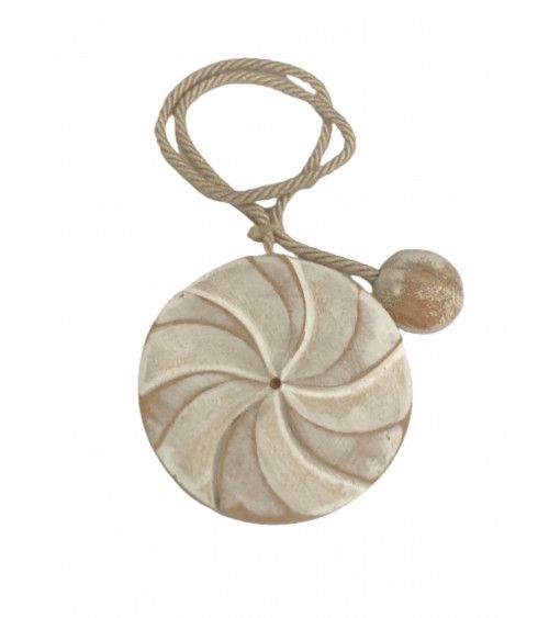 Embrasse Magnétique Rosa - Bois Peint et Cordon Jute - Design Tendance