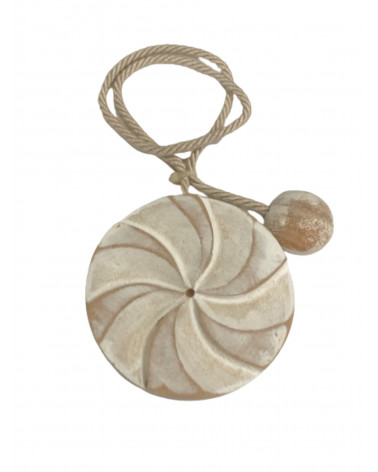 Embrasse Magnétique Rosa - Bois Peint et Cordon Jute - Design Tendance