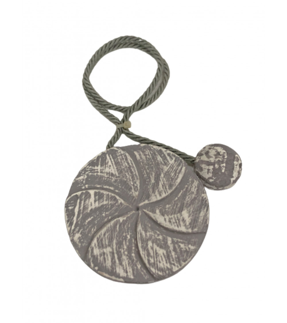 Embrasse Magnétique Rosa - Bois Peint et Cordon Jute - Design Tendance