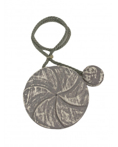 Embrasse Magnétique Rosa - Bois Peint et Cordon Jute - Design Tendance