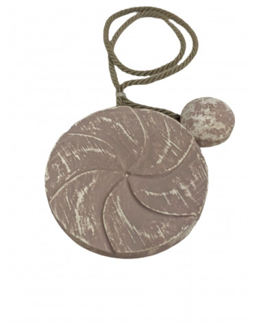 Embrasse Magnétique Rosa - Bois Peint et Cordon Jute - Design Tendance