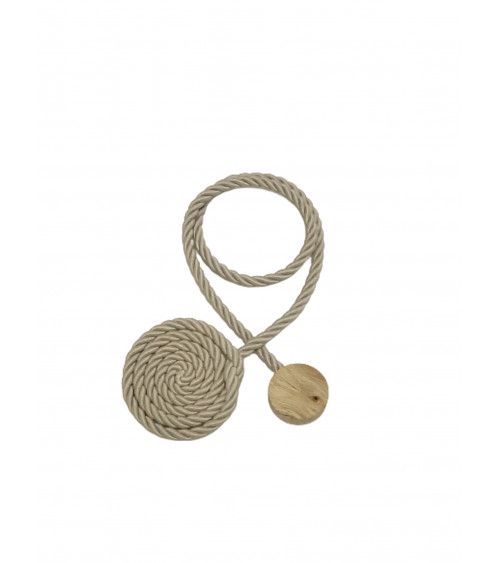 Embrasse Magnétique Bali - Effet Cordages - L. 46 cm - Viscose & Bois