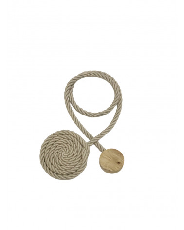 Embrasse Magnétique Bali - Effet Cordages - L. 46 cm - Viscose & Bois