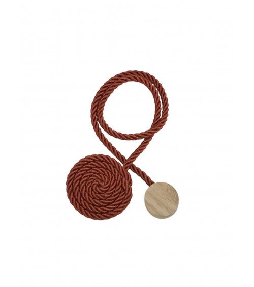 Embrasse Magnétique Bali - Effet Cordages - L. 46 cm - Viscose & Bois