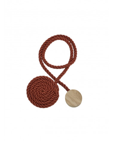 Embrasse Magnétique Bali - Effet Cordages - L. 46 cm - Viscose & Bois