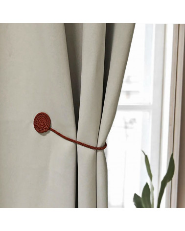 Embrasse Magnétique Bali - Effet Cordages - L. 46 cm - Viscose & Bois