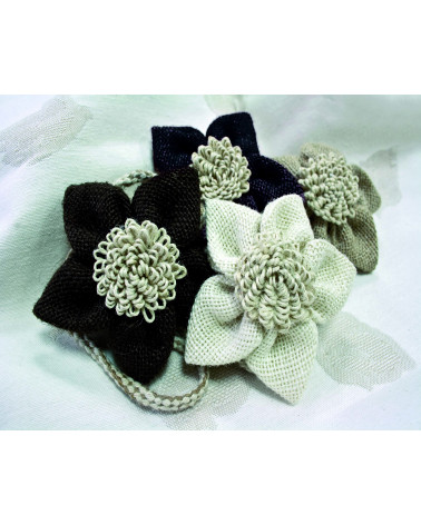 Embrasse Magnétique Corolle - Jute Naturelle Ø70 mm - Cordon Textile