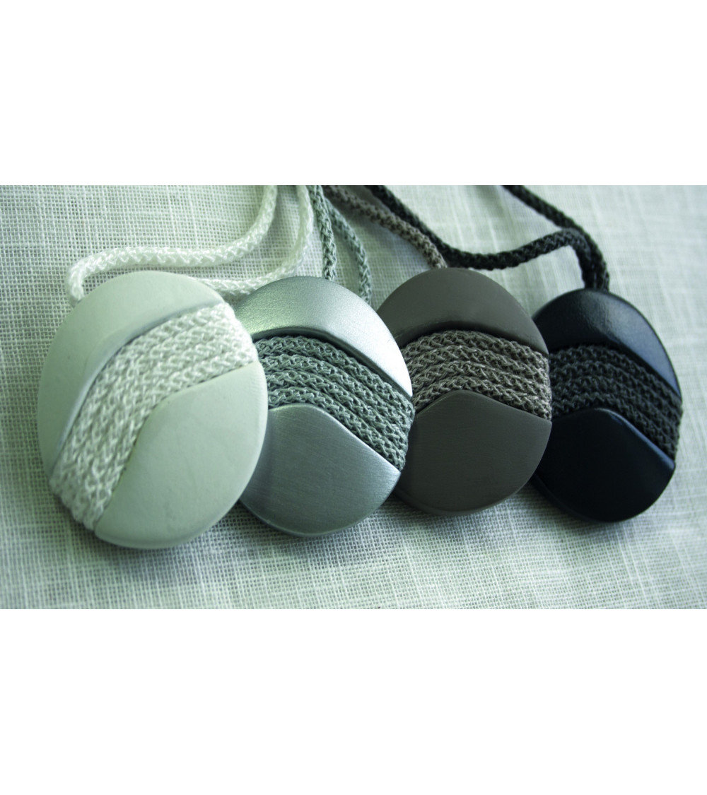 Embrasses De Rideaux Adhésives OCIOLI - 2 Pièces Argenté, Fixation Sans Perçage Pour Mur Lisse, Design Moderne