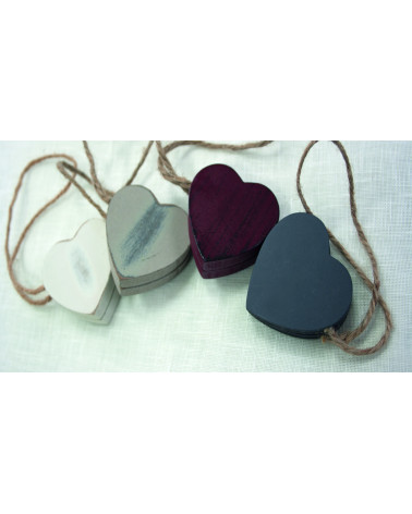 Embrasse, bois, cœur, tendance, design, décoration, rideaux, aimantée, pas cher