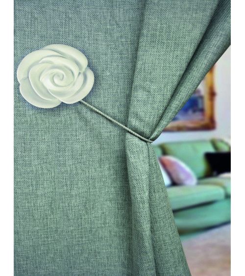 Embrasse, aimantée, pas cher, fleur, décoration, design, rideaux, sans perçage