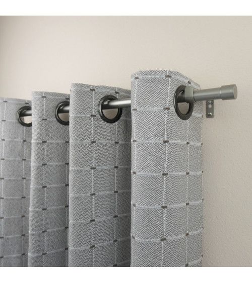 Kit Tringle à Rideau Extensible Ø16-19mm - 110 à 210 cm - Aluminium