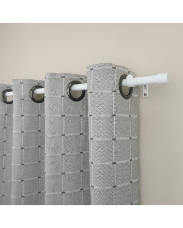 Kit Tringle à Rideau Extensible Ø16-19mm - 110 à 210 cm - Aluminium