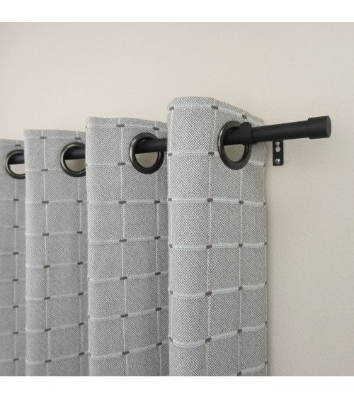 Kit Tringle à Rideau Extensible Ø16-19mm - 110 à 210 cm - Aluminium