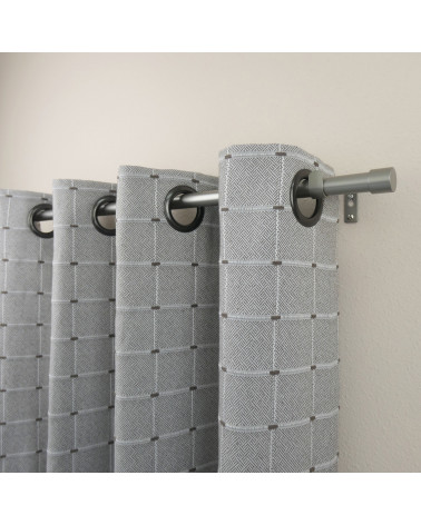 Kit Tringle à Rideau Extensible Ø16-19mm - 165 à 310 cm - Aluminium