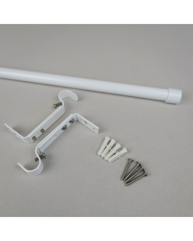 Kit Tringle à Rideau Extensible Ø16-19mm - 165 à 310 cm - Aluminium