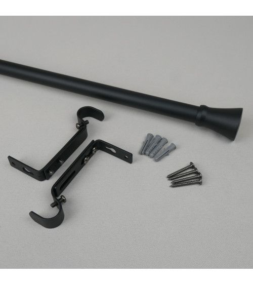 Kit Tringle Extensible Regent 110-210 cm - Embouts et Supports Kit Tringle Extensible Regent 110-210 cm - Embouts et Supports