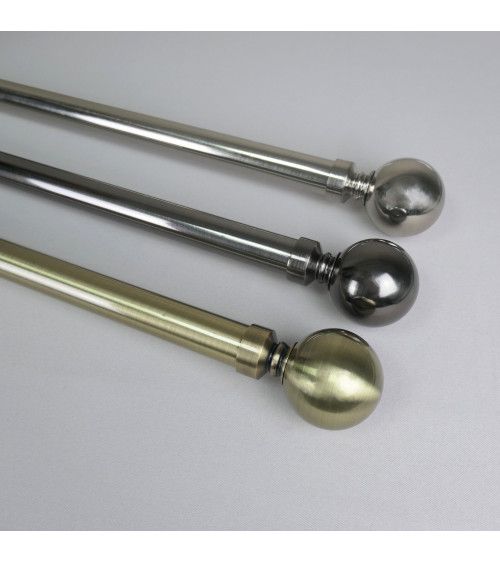 Kit Tringle Extensible Sphère 110-210 cm | Ø 25/28 mm
