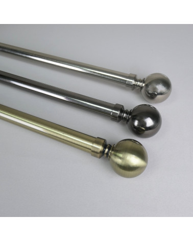 Kit Tringle Extensible Sphère 110-210 cm | Ø 25/28 mm