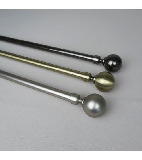 Kit Tringle Extensible Sphère 110-210 cm | Ø 16/19 mm Kit Tringle Extensible Sphère 110-210 cm | Ø 16/19 mm