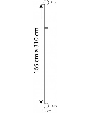 Tringle a rideau Extensible Harold 165-310cm