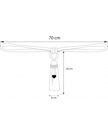 Embrasse à Rideau Avoriaz - Pompon et Cœur Ardoise - Ambiance Montagne